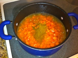 Carrot and Orange Soup Preparation