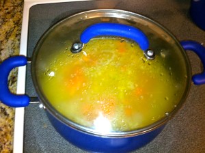 Carrot and Orange Soup Preparation