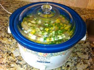 Crockpot Potato, Corn and Cheese Chowder