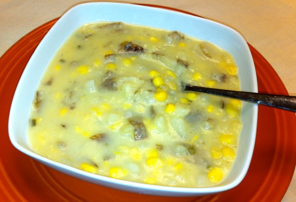 Crockpot Potato, Corn, and Cheese Chowder