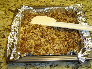 St. Patrick's Day Nanaimo Bars Preparation