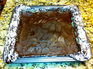 St. Patrick's Day Nanaimo Bars Preparation