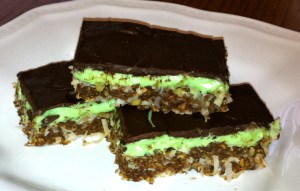 St. Patrick's Day Nanaimo Bars