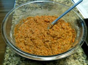 Patriotic Carrot Cake Preparation