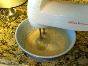 Carrot Cake Frosting Preparation
