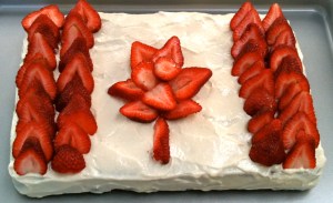 Canada Day Low Fat Carrot Cake