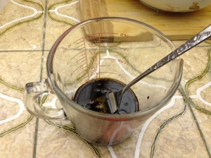 In a separate container whisk together vinegar, soy sauce and oil. Mix together with the noodle mixture.