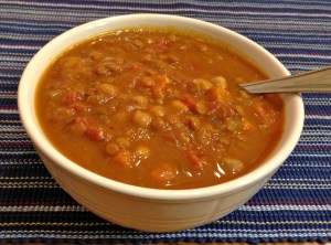 Curry-Pumpkin Lentils & Chickpeas