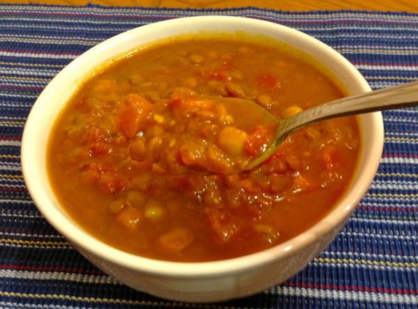 Curry-Pumpkin Lentils & Chickpeas