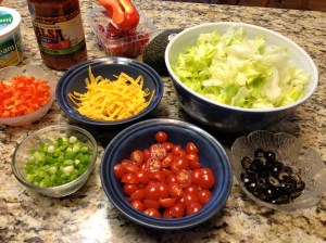 Begin by preparing all your ingredients.