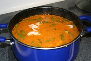 Add the noodles and tofu and cook for about 5 minutes.